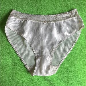 Vintage 70's Canda C&A White 100% polyester Cotton Briefs Panties‎ Underwear